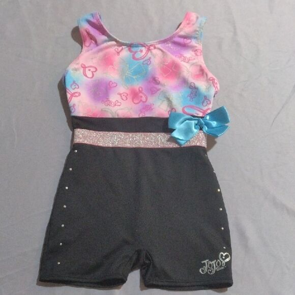 XS Danskin JoJo Siwa Colorful Gymnastics Leotard Dance - Picture 1 of 5